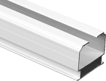 Serie de rieles de aluminio para cortinas de tela